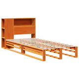 Bookcase Bed without Mattress Wax Brown 75x190 cm Small Single Solid Wood 3323907
