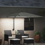 Garden Parasol Sand 248.5 x 247.5 x 160 cm Polyester and Steel 42003251