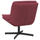 Swivel Chair Wine Red 63 x 75 x 76 cm Fabric 42007353