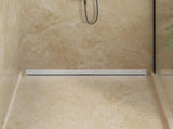 Wall Mounted Shower Drain Silver 100 cm Stainless Steel 304 42015996