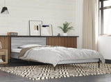 Bed Frame with Headboard Grey Sonoma 80 x 200 cm 8009110