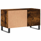 Record Cabinet Smoked Oak 85x38x48 cm Engineered Wood 831713
