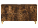 Bathroom Sink Cabinet DELFT Smoked Oak 82 x 41x 59 cm 897020