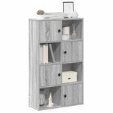 Bookcase Grey Sonoma 60x24x101.5 cm Engineered Wood 860396