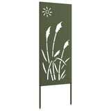 Garden Privacy Screen Olive green 50 x 140 cm Cold-rolled steel 876276