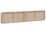 Headboard with Headboard Natural 200 x 55 x 3 cm Rattan 42011567