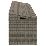 Garden Storage Box Grey 220x50x58 cm Poly Rattan 4104076