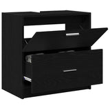Bathroom Cabinet Black Oak 59 x 37 x 59 cm Engineered wood 868823