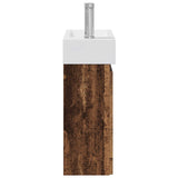 Bathroom Vanity Unit with Tap Old Wood 45.5 x 22.5 x 84 cm 889509