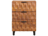 Sideboard Acacia Brown Finish 40 x 33 x 75 cm Solid Mango Wood 4017923