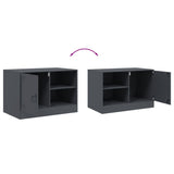 TV Cabinets 2 pcs Anthracite 67x39x44 cm Steel 841696