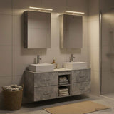 Bathroom Furniture Set 5 pcs Concrete Grey 3406794