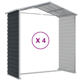 Garden Shed Anthracite 191x385x198 cm Galvanised Steel 3188256