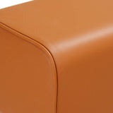 Bar Stool 2 pcs Brown 44 x 33 x 74 cm Real Leather 42042122