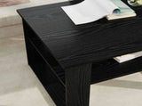 Coffee Table Black Oak 64 x 54 x 44 cm Engineered Wood 8000141