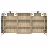 Bathroom Cabinet Set 3 pcs 120 x 10.5 x 60.5 cm Engineered wood 3403738