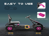 Kids Pedal Go Kart, with Adjustable Seat, Inflatable Tyres - Pink T3398P348332