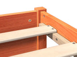Bed Frame with Storage Headboard Wax Brown 120 x 200 cm 3422733