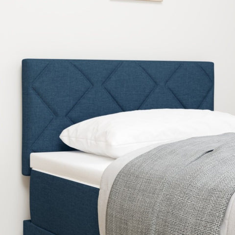 ZNTS LED Headboard Diamond Blocks Design Blue 80 cm Fabric 3338180
