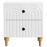 Bedside Cabinet 2 pcs High Gloss White 43 x 34.5 x 48 cm 894074