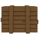 Storage Box Honey Brown 58x40.5x42 cm Solid Wood Pine 824996