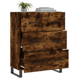 Sideboard Smoked Oak 69.5x34x90 cm Engineered Wood 827881
