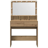 Dressing Table Artisan Oak 80 x 41 x 134.5 cm Engineered Wood 871538