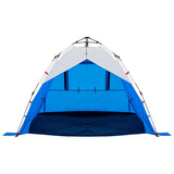 Beach Tent 3-Person Azure Blue Quick Release Waterproof 4005314