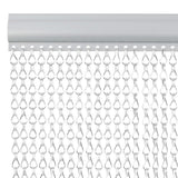 Chain Door Fly Screen 80x201 cm Aluminium 4010008