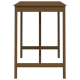 Bar Table Honey Brown 140x80x110 cm Solid Wood Pine 822160