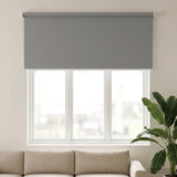 Outdoor Roller Blind UV Protection Light Grey Polyester 42041269