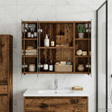 Bathroom Mirror Cabinet Old Wood 60 x 14.5 x 50 cm 889077