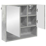 Mirror Cabinet Concrete Grey 59 x 17 x 55 cm Engineered Wood 883367