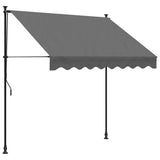 Retractable Awning Anthracite 200x150 cm Fabric and Steel 368738