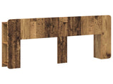 Headboard Cabinet with Storage Old Wood Engineered Wood 8001217