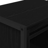 Bathroom Cabinet Black Oak 90 x 30 x 60 cm Engineered Wood 886480
