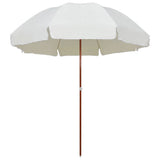 Garden Parasol with Steel Pole 300 cm Sand 47800