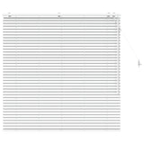 Venetian Blind White 125 x 130 cm 35 mm Solid Paulownia Wood 42015396