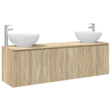 Bathroom Cabinet Set 3 pcs Sonoma Oak 49.5 x 44.5 x 65 cm 3405689