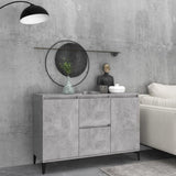 Sideboard Concrete Grey 102x35x70 cm Engineered Wood 806116