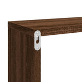 Wall Cube Shelves 4 pcs Brown Oak 80x15x26.5 cm Engineered Wood 815922