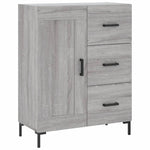 Highboard Grey Sonoma 69.5x34x180 cm Engineered Wood 3196017
