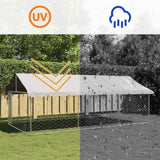 Outdoor Dog Kennel with Roof 400x200x150 cm 171499