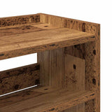 Shoe Rack Old Wood 80x25x62 cm Engineered Wood 859921