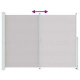 Patio Retractable Side Awning 220x300 cm Grey 313425