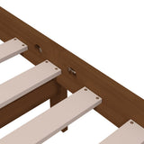Bed Frame without Mattress Honey Brown Solid Wood 200x200 cm 814907