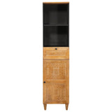 Bathroom Cabinet Light Brown 38 x 33 x 160 cm Engineered Wood 4018102