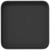 Square Flower Tray 24 pcs Black 25.5 x 25.5 x 2.5 cm Plastic 42020376