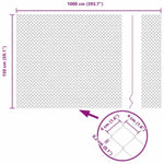 Chain Link Fence Silver 10 x 1.5 m Galvanised steel 42004842
