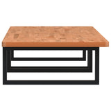 Basin Shelf Wall Mounted Steel and Solid Wood Beech 3302457